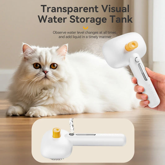 SteamGroom 2-in-1 Pet Steam Brush