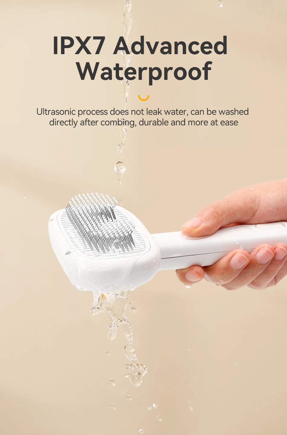 SteamGroom 2-in-1 Pet Steam Brush